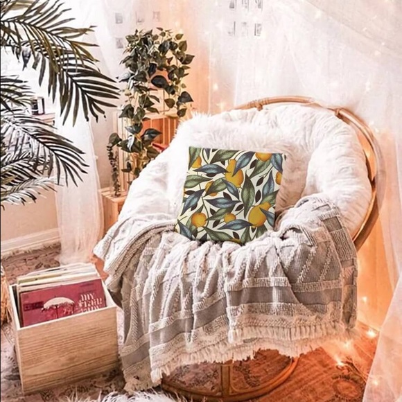 Lemon Print Pillow - Picture 4 of 4